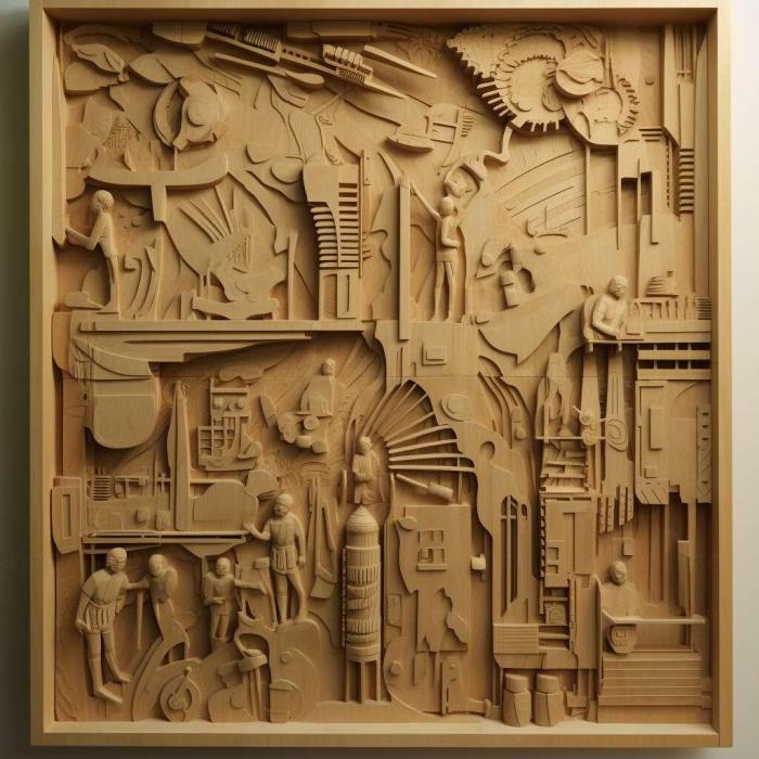 نموذج ثلاثي الأبعاد لآلة CNC 3D Art 